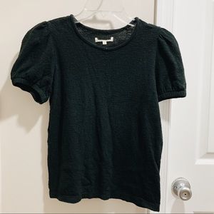 NWOT Madewell Jacquard Puff Sleeve Top